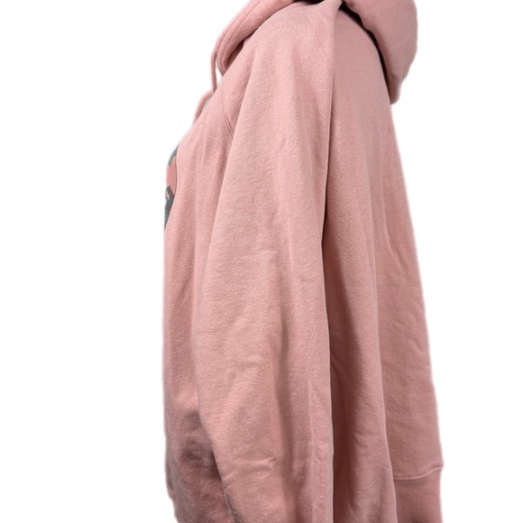 🆕 The North Face pink hoodie sweatshirt with gray camo logo size XL - Picture 5 of 10